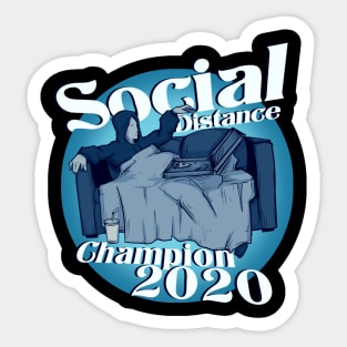 Social Distance Champion 2020 Sticker